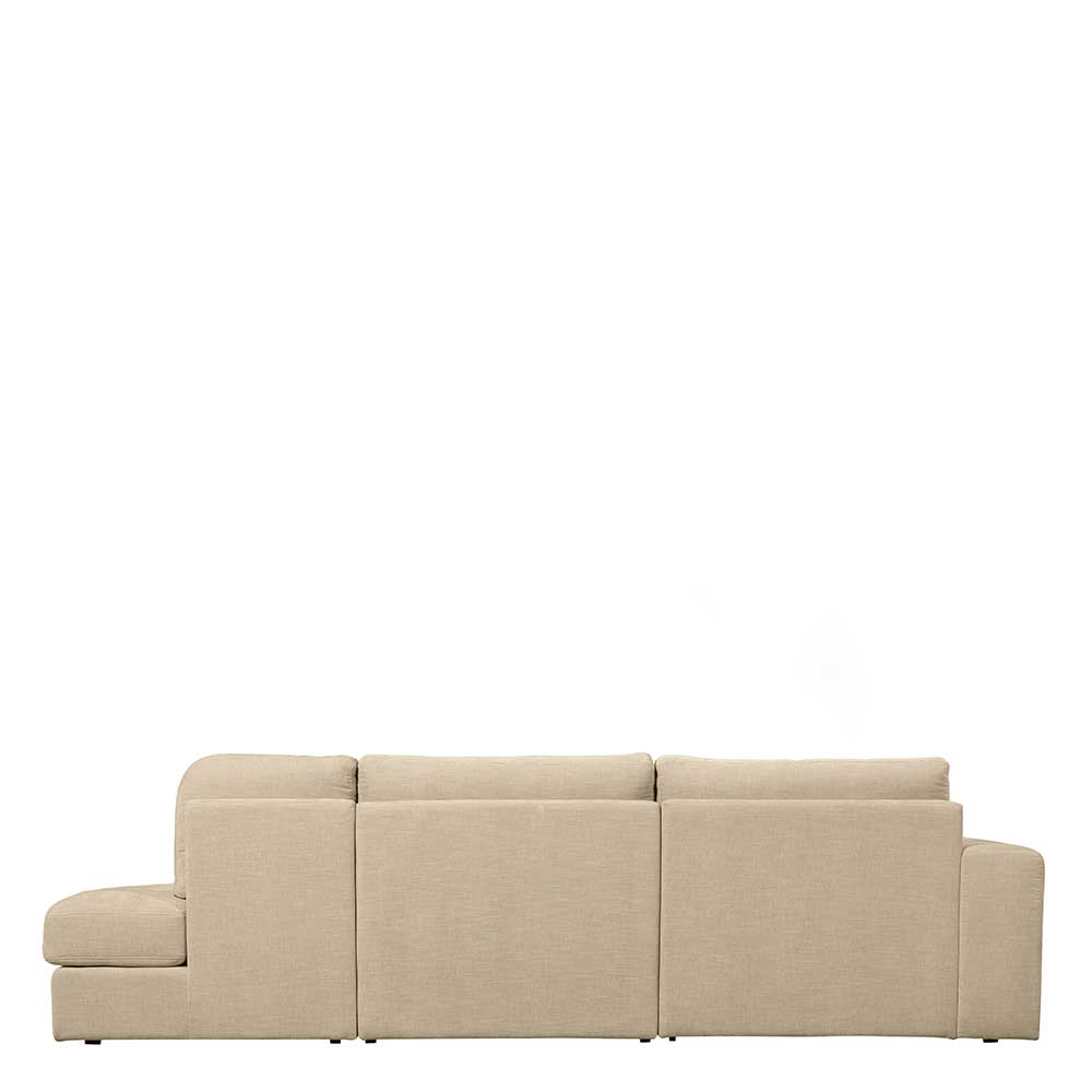 Wohnzimmersofa in Beige Webstoff - Iljana