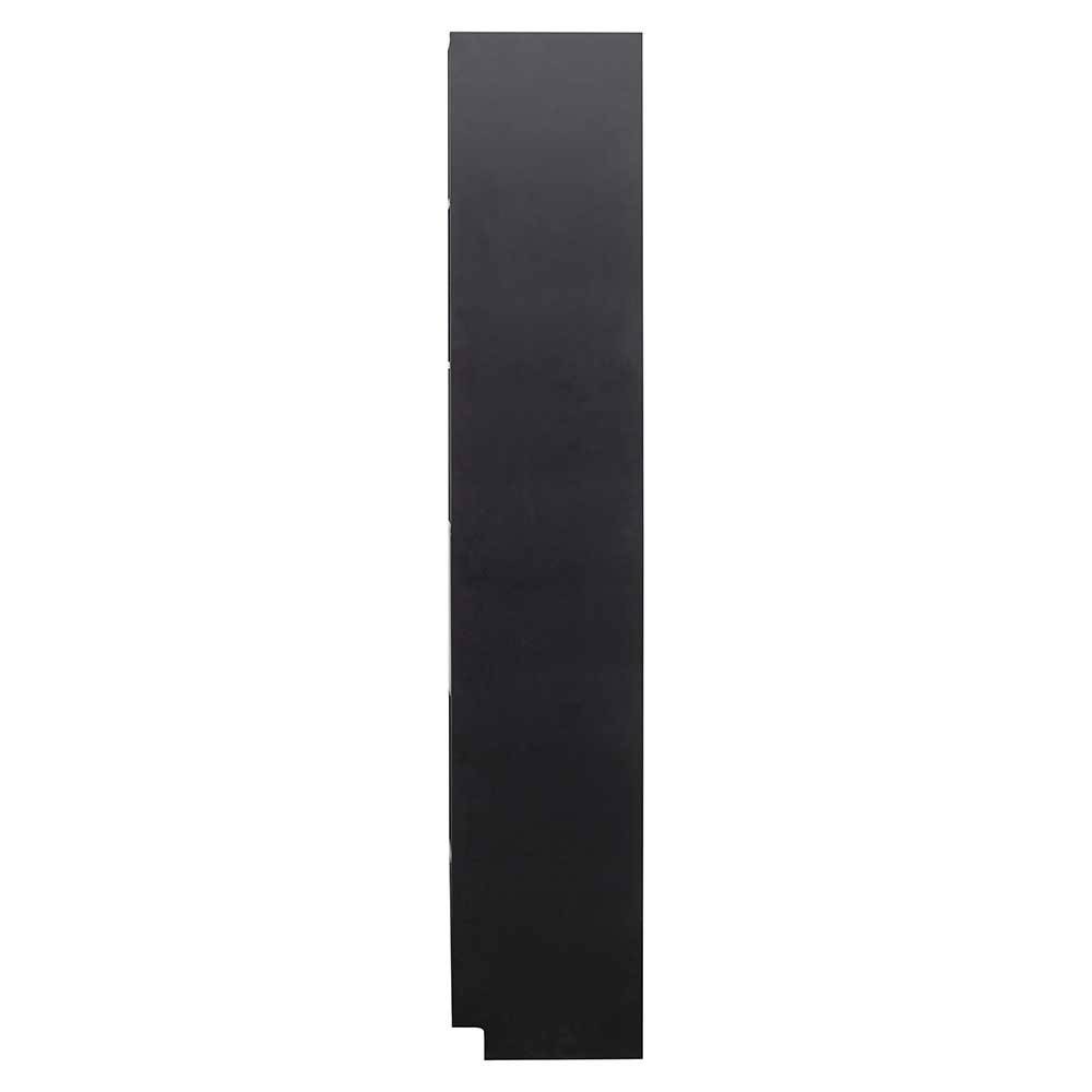 40x210x40 Standregal in Schwarz aus Kiefer - Niwidus