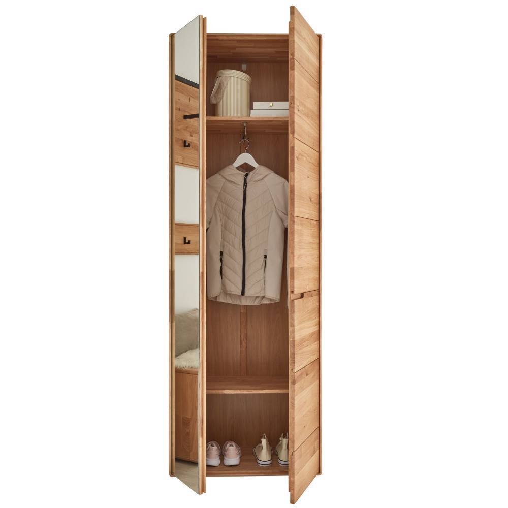 Flur Garderobenschrank aus Wildeiche Massivholz - Darcona