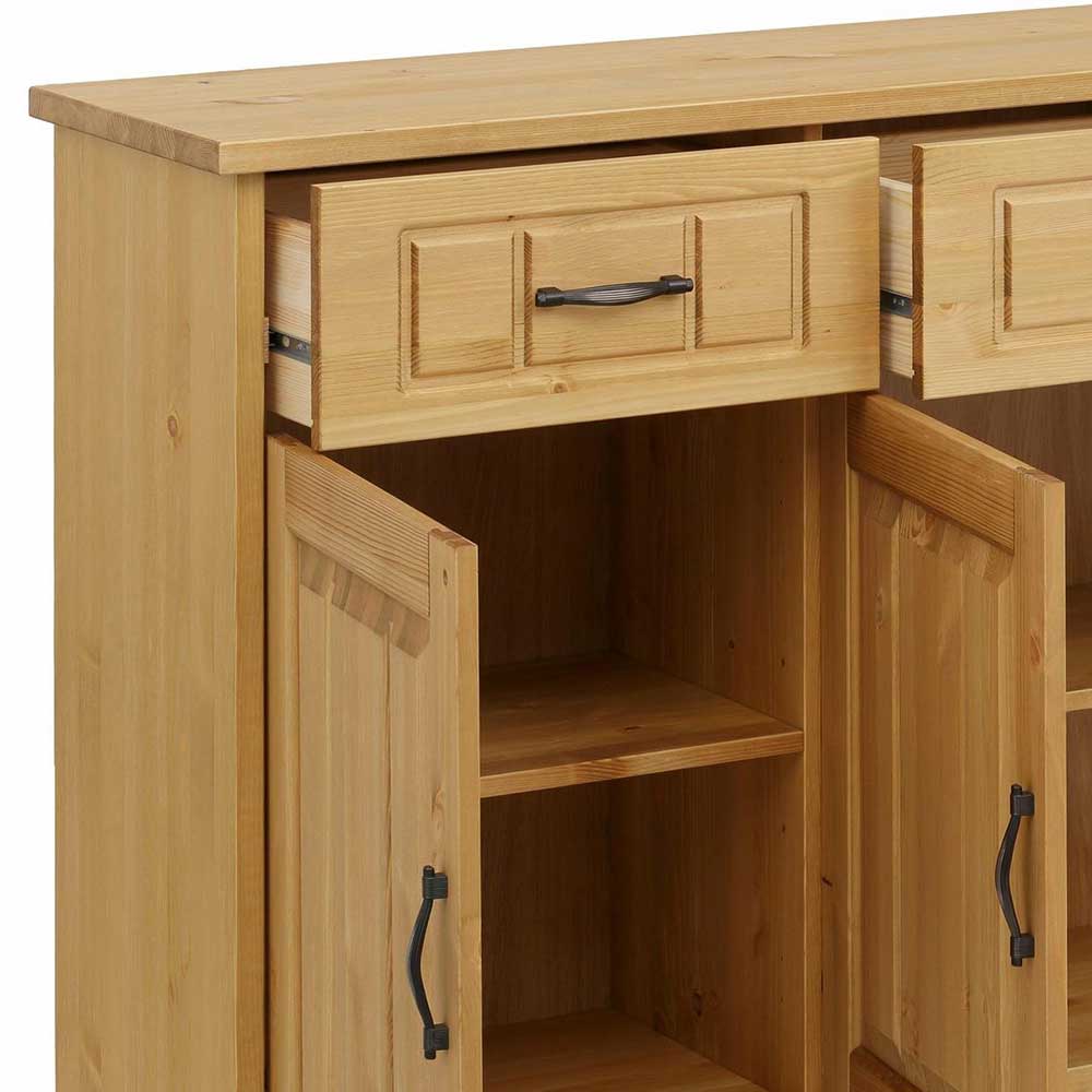 148x89x37 Landhaus Kommode in Natur geölt - Vanpos