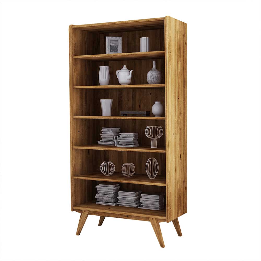 Midcentury Regal mit Rückwand aus Holz - Hardus