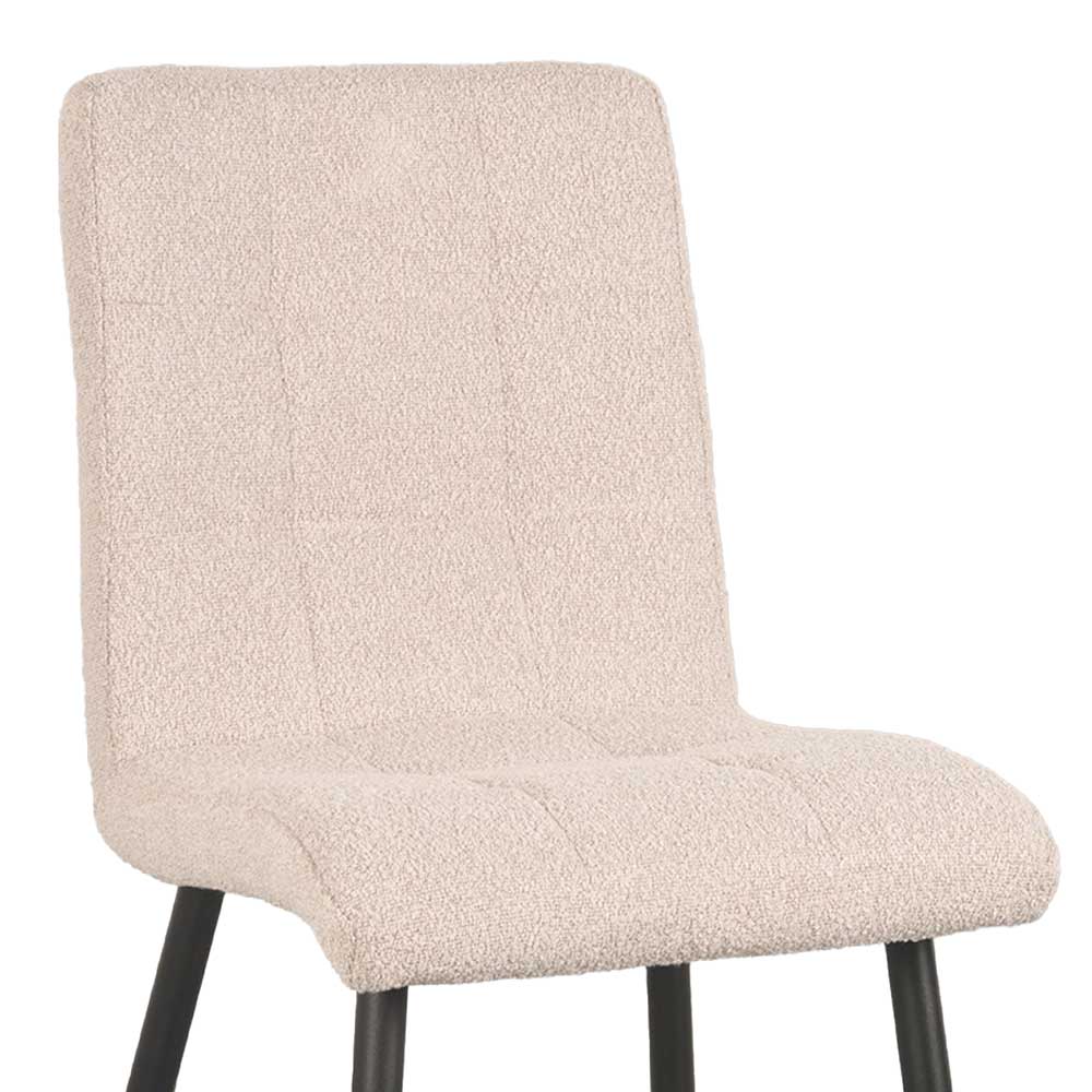 Boucle Stuhl in Beigegrau - Quinn