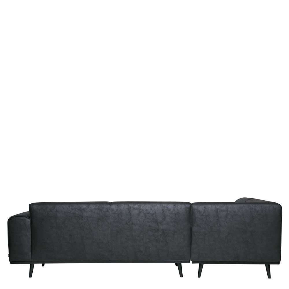 Federkern Sofa Ecke in Schwarz - Blax