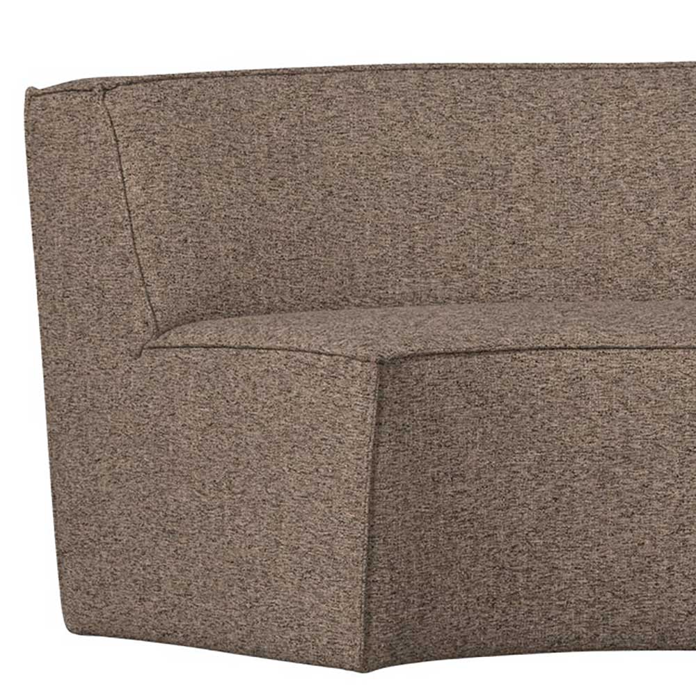 Halbrundes Esstisch-Sofa in Dunkelbraun - Sentiagamo