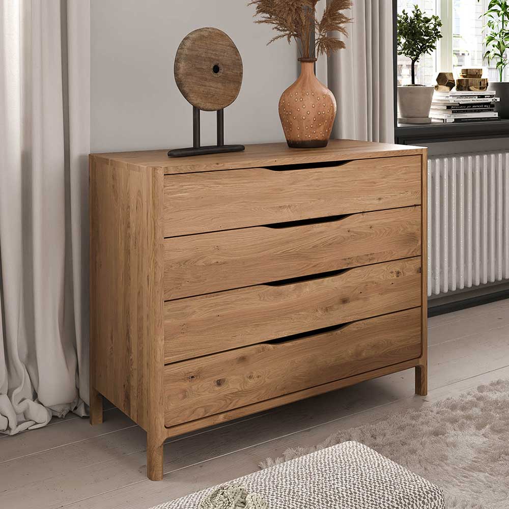 95 cm breite Kommode mit vier Schubladen - Laida