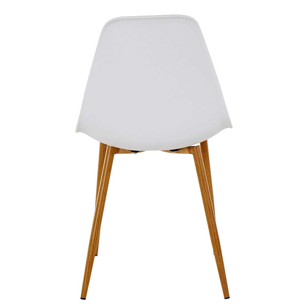 Moderne Schalenstühle in Weiß PP - Zarin (Set)
