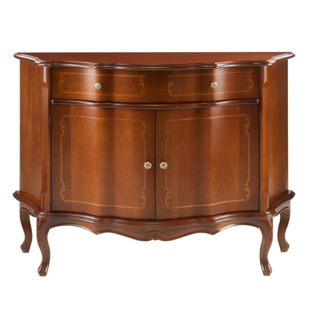 Barock Kombikommode Dentro mit Furnier Nussbaum