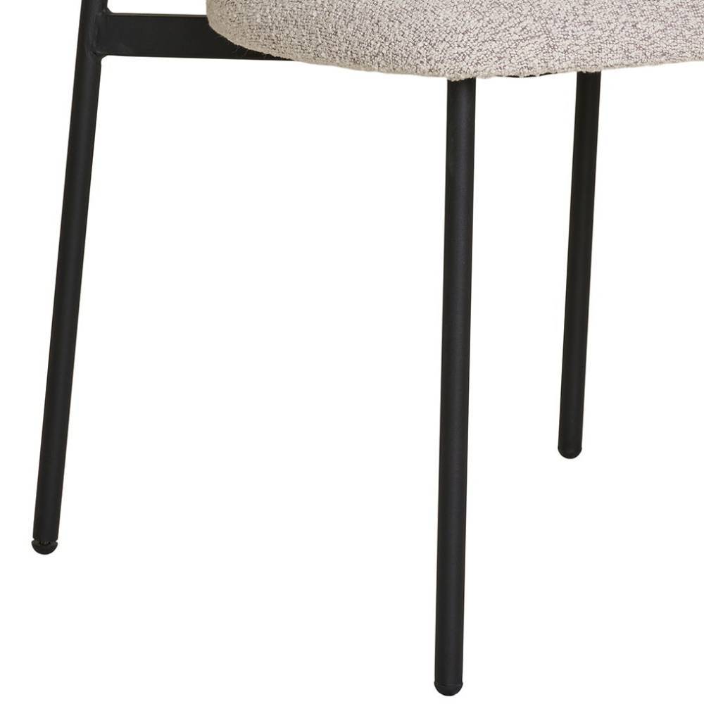 Esszimmerstuhl in Beige und Schwarz - Ioana (2er Set)