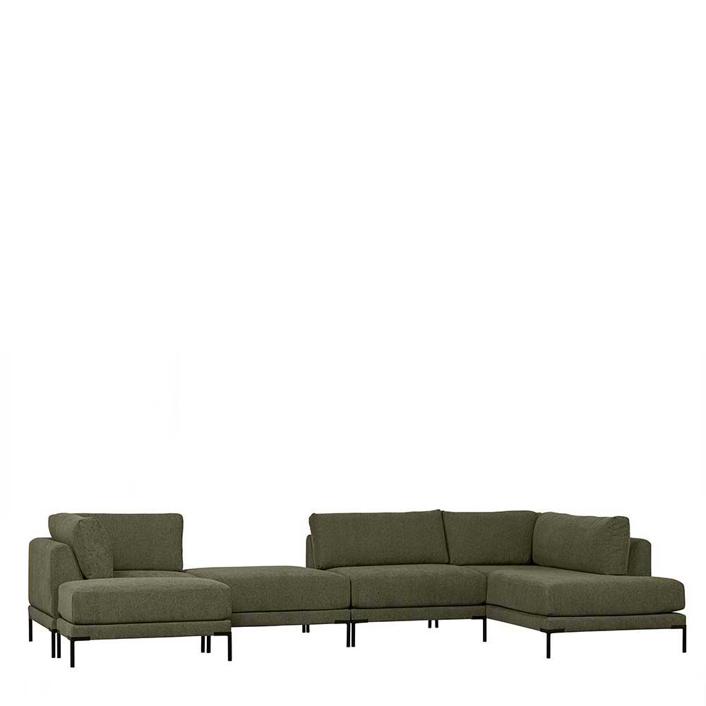 Modulcouch Lounge Element in Dunkelgrün - Arraggo