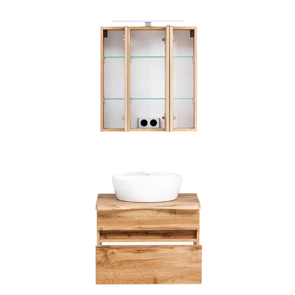 Kleines Badmöbel Set Angebot - Drumias (dreiteilig)