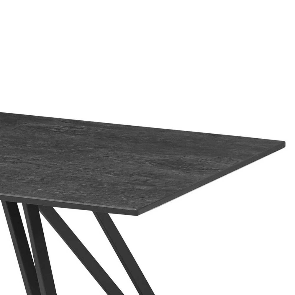 Schwarzer Design Couchtisch aus Keramik - Boplara