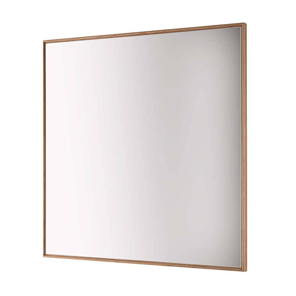 80x80 Garderobenspiegel mit Holzrahmen - Zonga