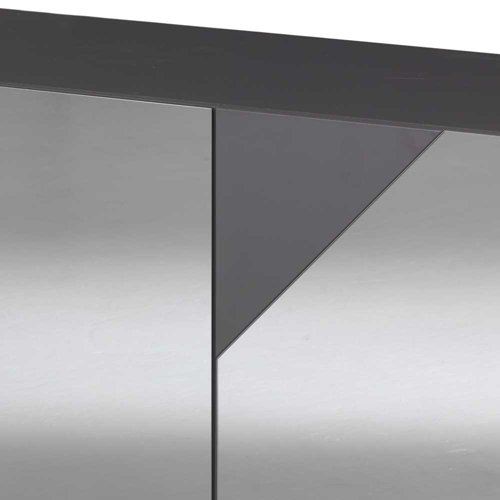 Sideboard teilweise mit Spiegelglas beschichtet - Razepta I