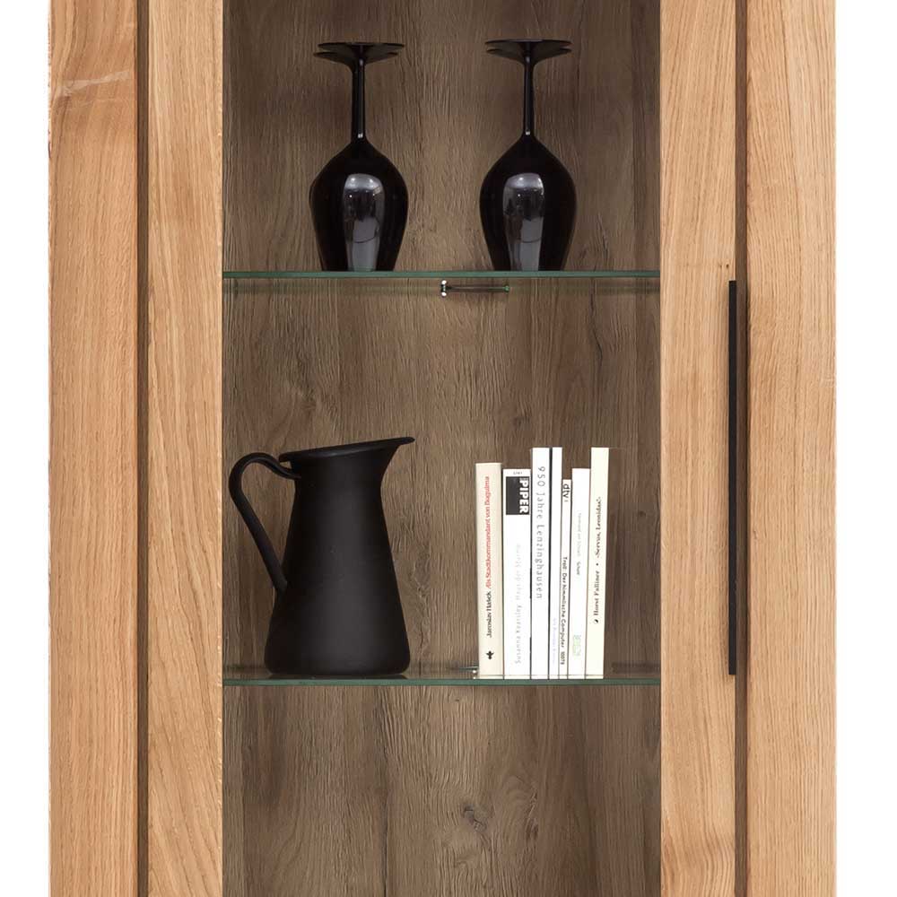 Wohnzimmer Anbauwand teilmassiv - Nelenia (vierteilig)