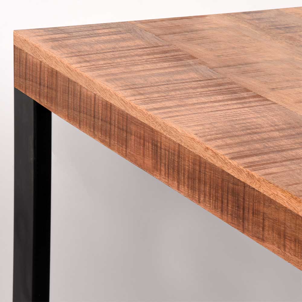Handgearbeiteter Esstisch mit Mango Holzplatte - Sledias