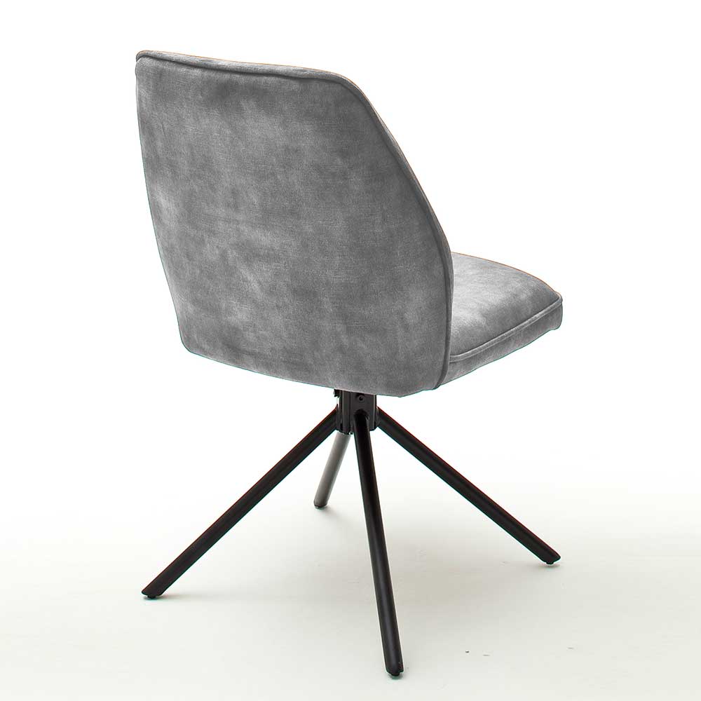 Esszimmer Drehstühle in Grau - Binia (2er Set)