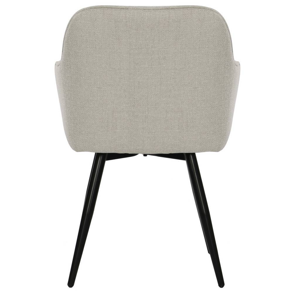 Drehbare Esszimmer-Tischsessel in Beige Stoff - Lasito (2er Set)