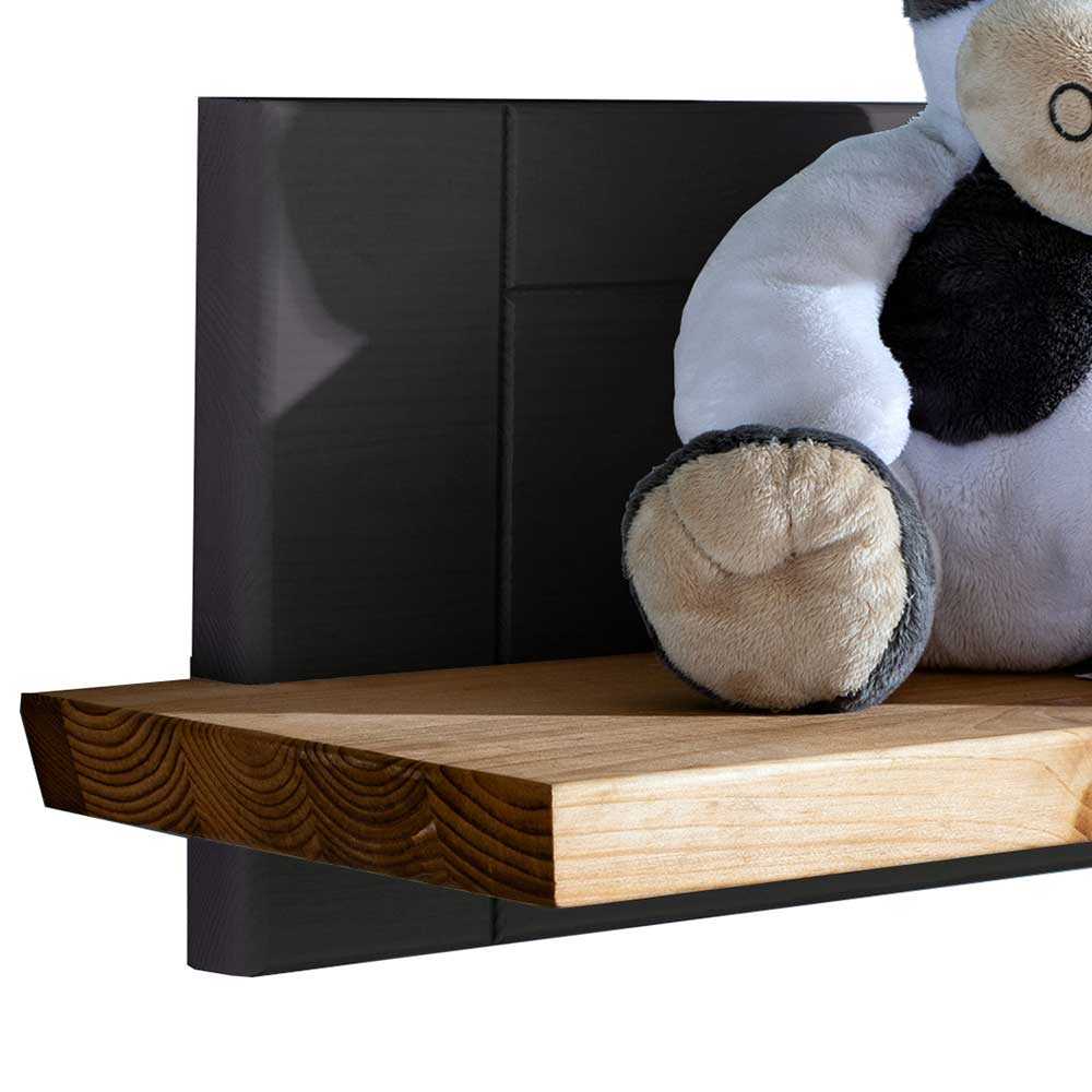 99x22x21 Wandboard in Grau & Eichefarben - Juwanna