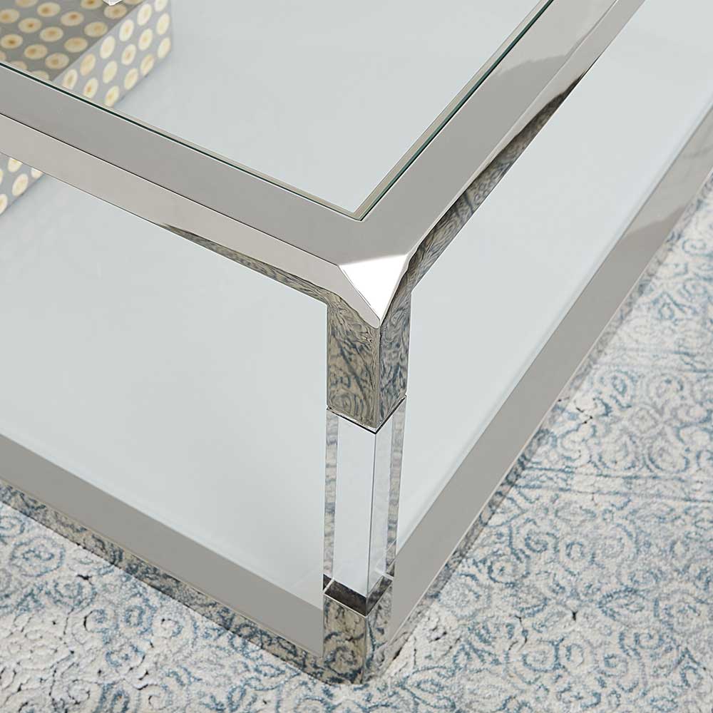 Design Beistelltisch aus Glas & Acrylglas - Camille
