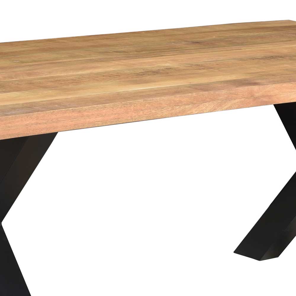 Industrial Design Essenstisch mit X-Füßen - Jameson