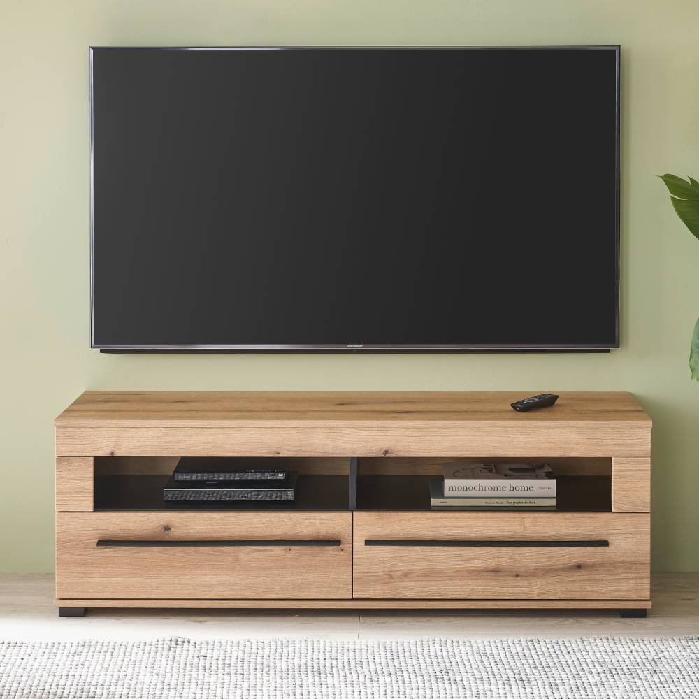 TV Anbauwand in Eiche - Brocus (vierteilig)