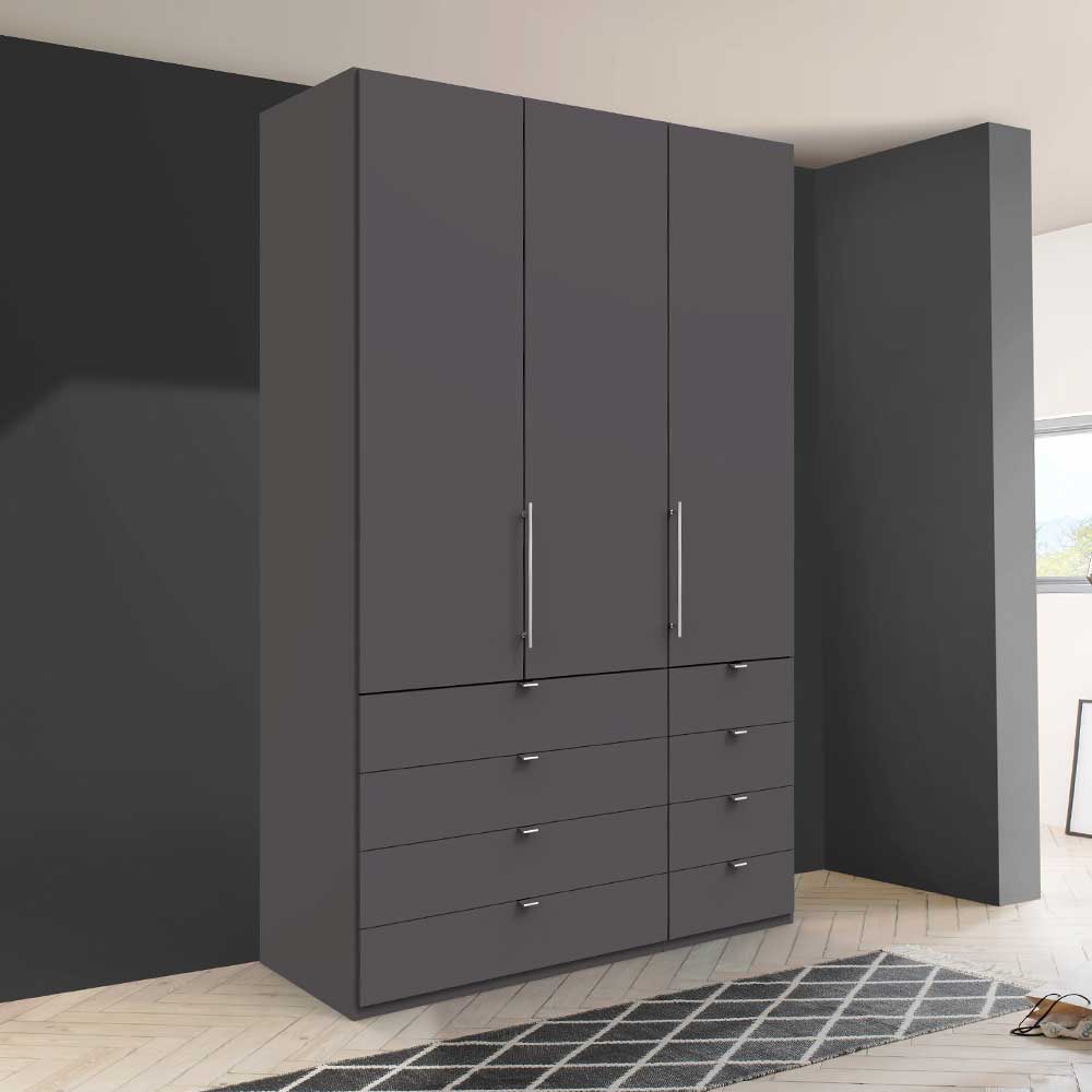 Hoher Schlafzimmer Schrank in Braun - Sitanio