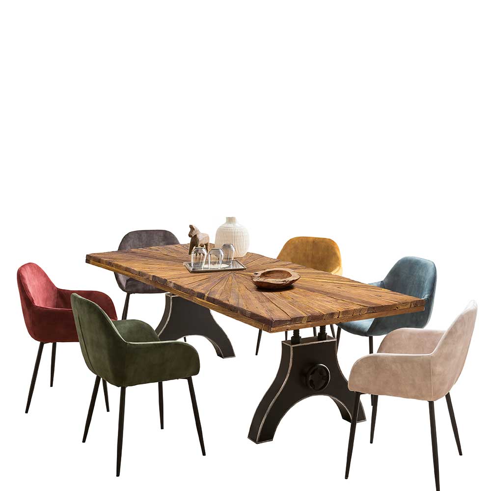 Design Esszimmertisch aus Teak Recyclingholz - Rensing
