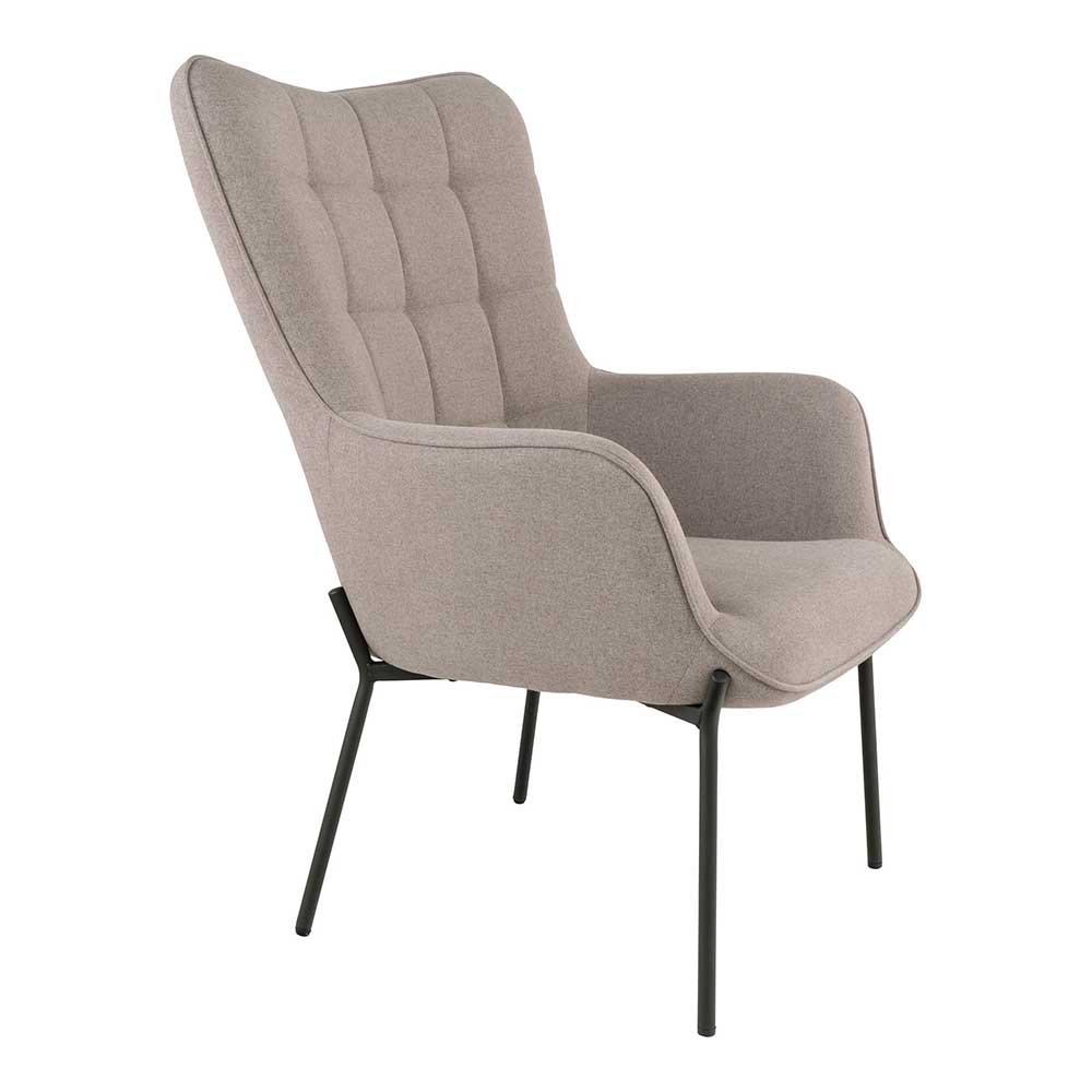 Skandi Sessel in Graubraun - Fintrana