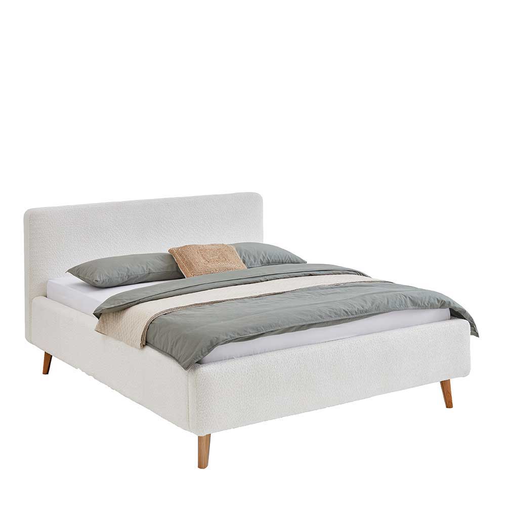 Webplüsch Polsterbett in Creme - Mona