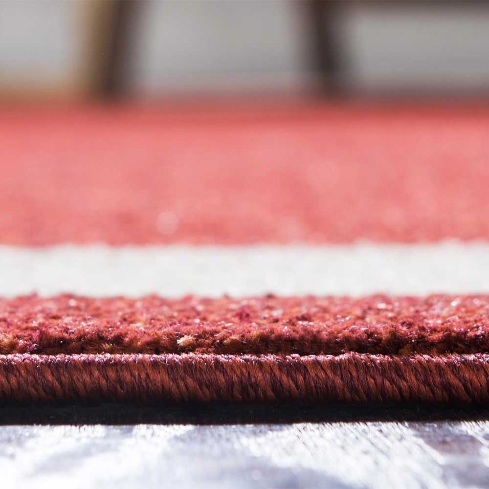 Kurzflor Teppich in Terracotta - Surin