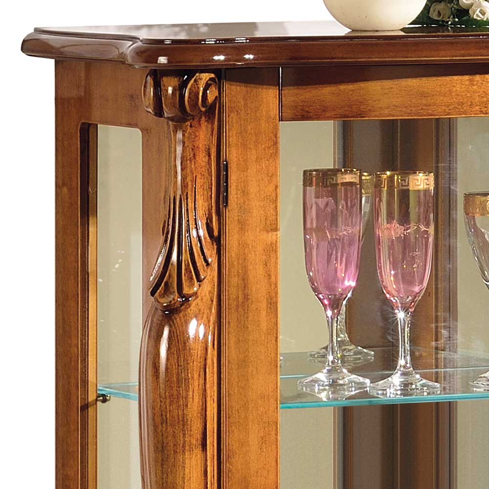 60x120x40 Vitrine mit Spiegel Rückwand - Carlenna II