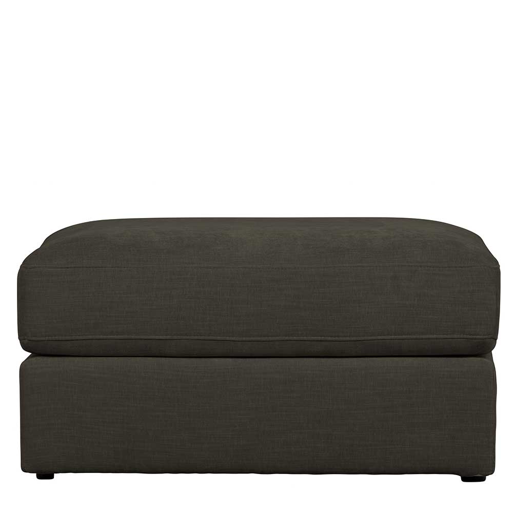 98x90 cm Wohnzimmer Hocker in Anthrazit Stoffbezug - Vinkoja