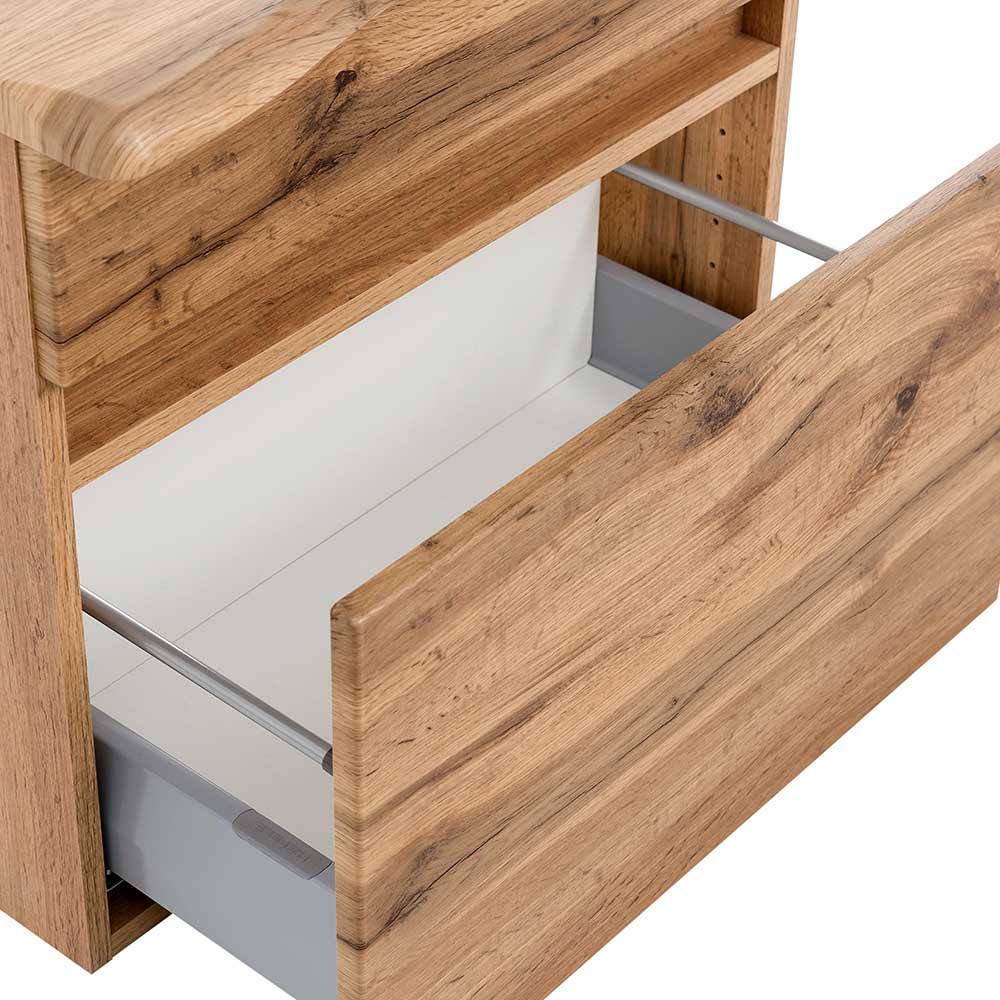 Waschbeckenschrank in Holzoptik Wildeiche - Drumias