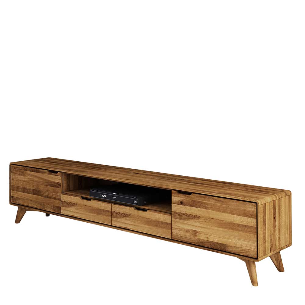 220x48x40 Massivholz TV Board in Natur geölt - Eavy