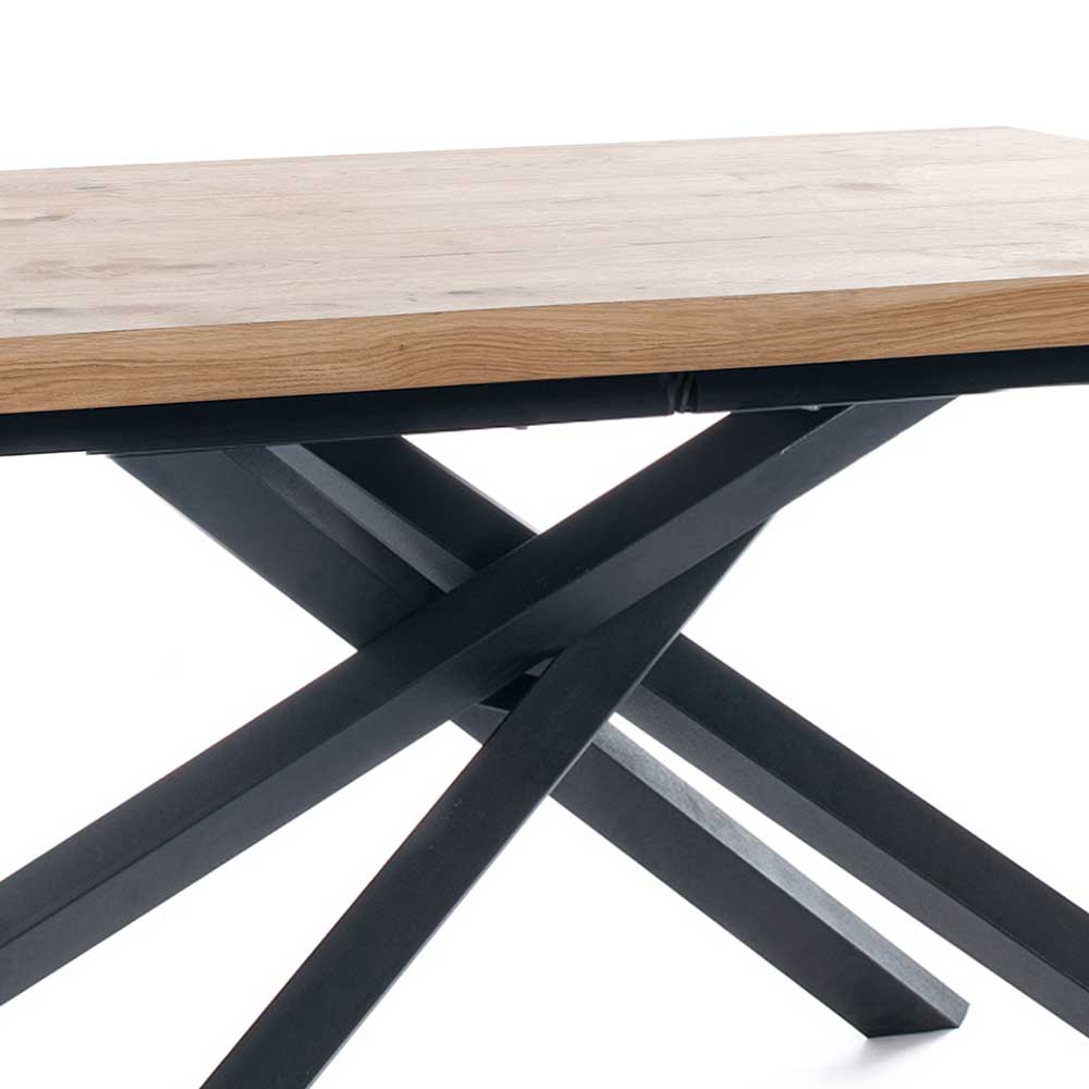 Moderner Ausziehtisch mit Mikado Fußgestell - Nadele