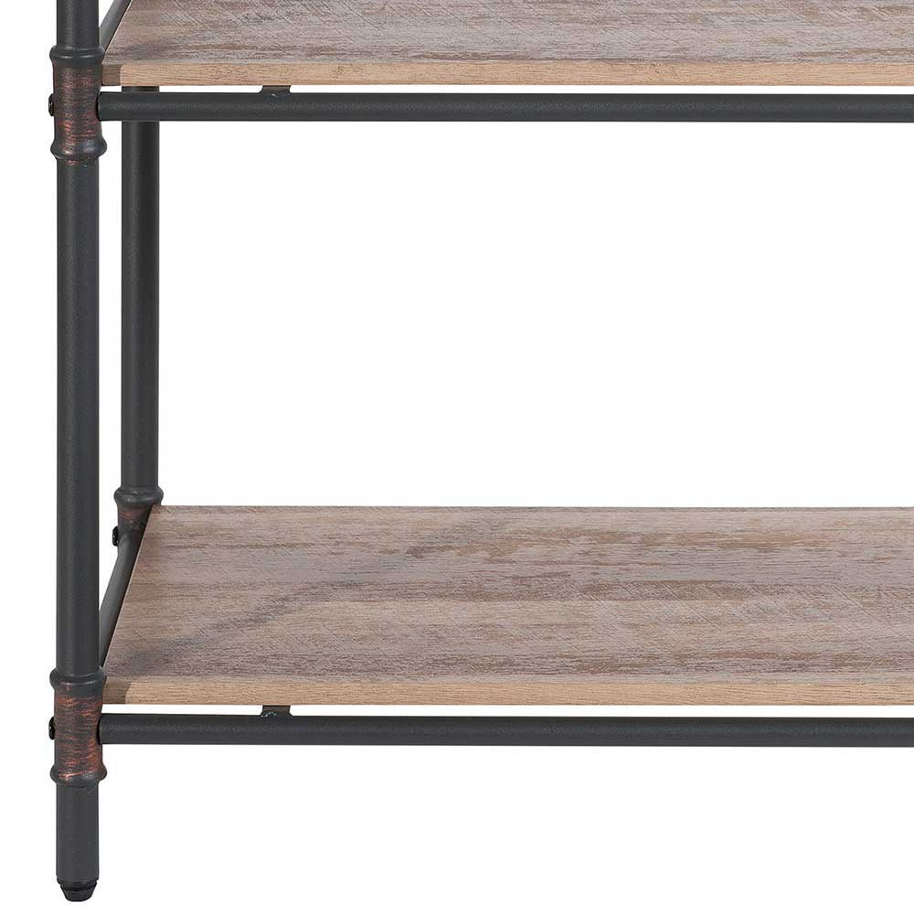 Factory Style Regal in verwitterter Holz Optik - Nenvia