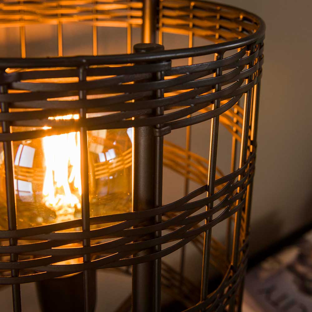 2-flammige Stehlampe aus Metallgeflecht - Cibiao