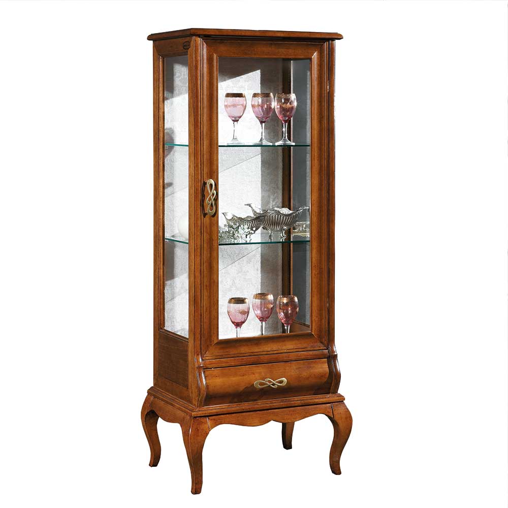 Italienische Vitrine in Nussbaumfarben - Motiz