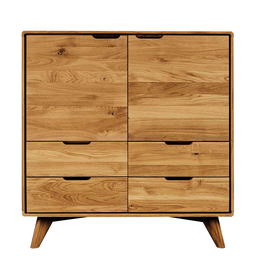 92 cm hohe Kombikommode aus Wildeiche - Eavy