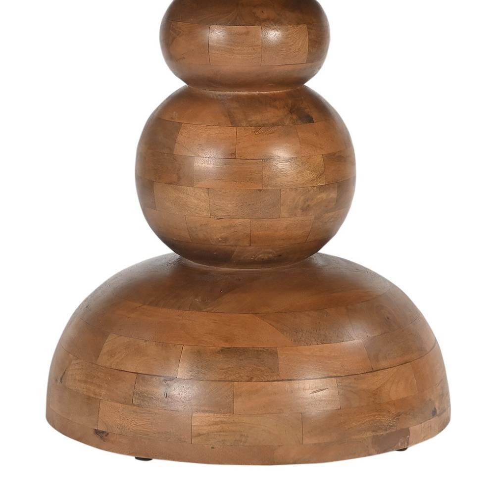 Esszimmer Design-Säulentisch aus Mangoholz - Galadira