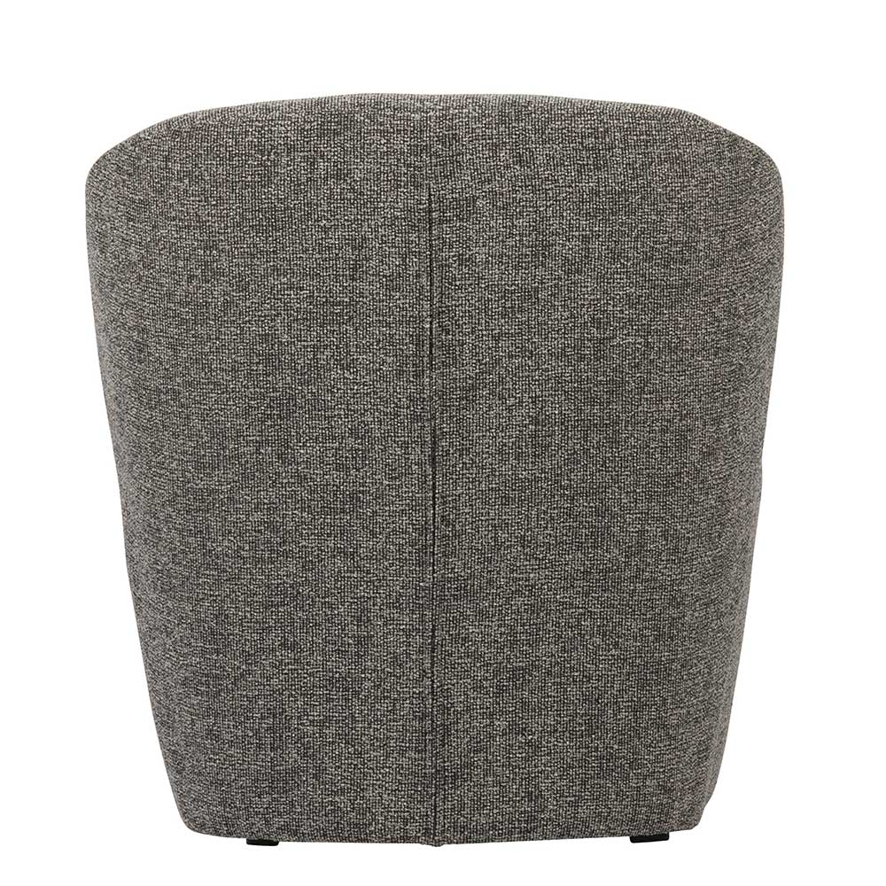 Moderner Designsessel in Grau Webstoff - Niko