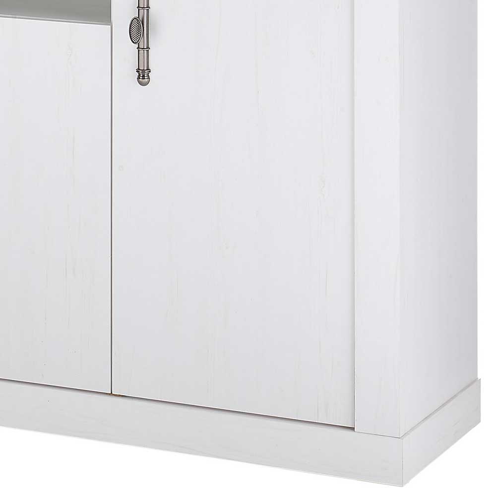 Sideboard in weißer Holzoptik Pinie - Liancos