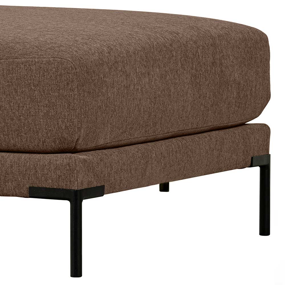 Brauner Polsterhocker 100x44x100 cm - Ravonia