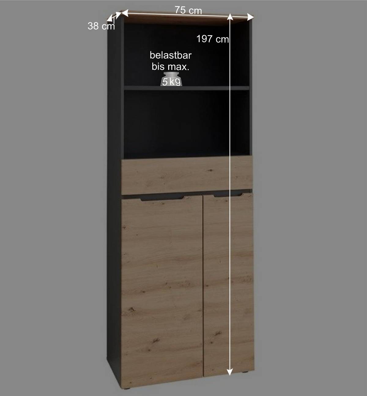 Officemöbel Komplettset modern - Kuetra (achtteilig)