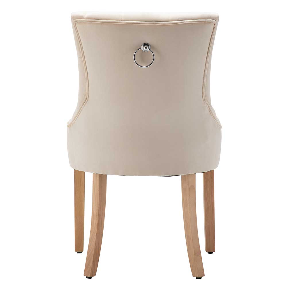 Polsterstühle in Creme & Natur - Karama (2er Set)
