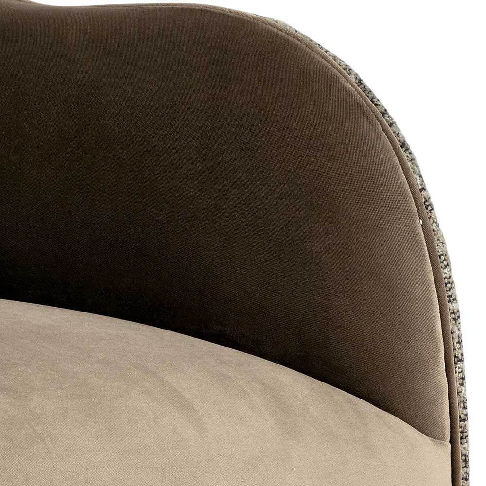 Extravaganter Design Sessel in Beige und Hellbraun - Maria