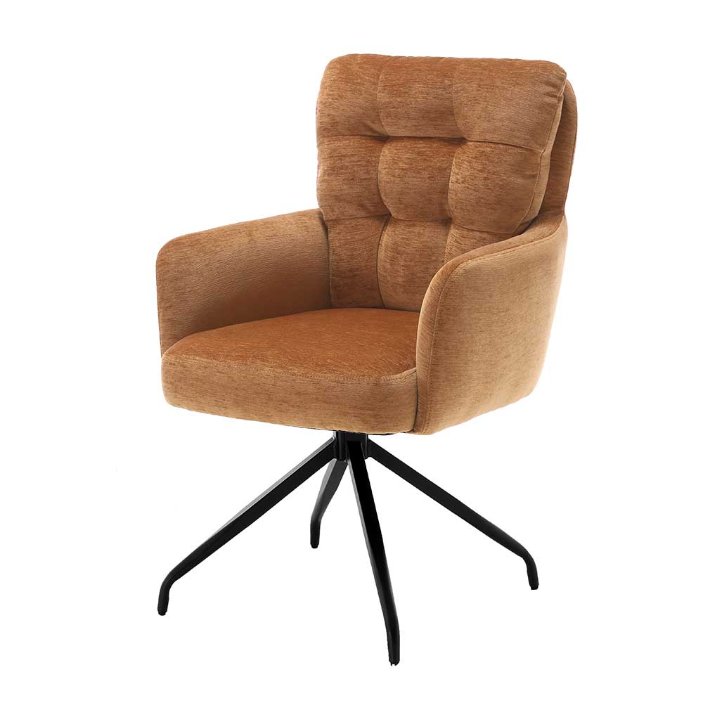 Esszimmer Tischsessel in Ockergelb - Pianona (2er Set)