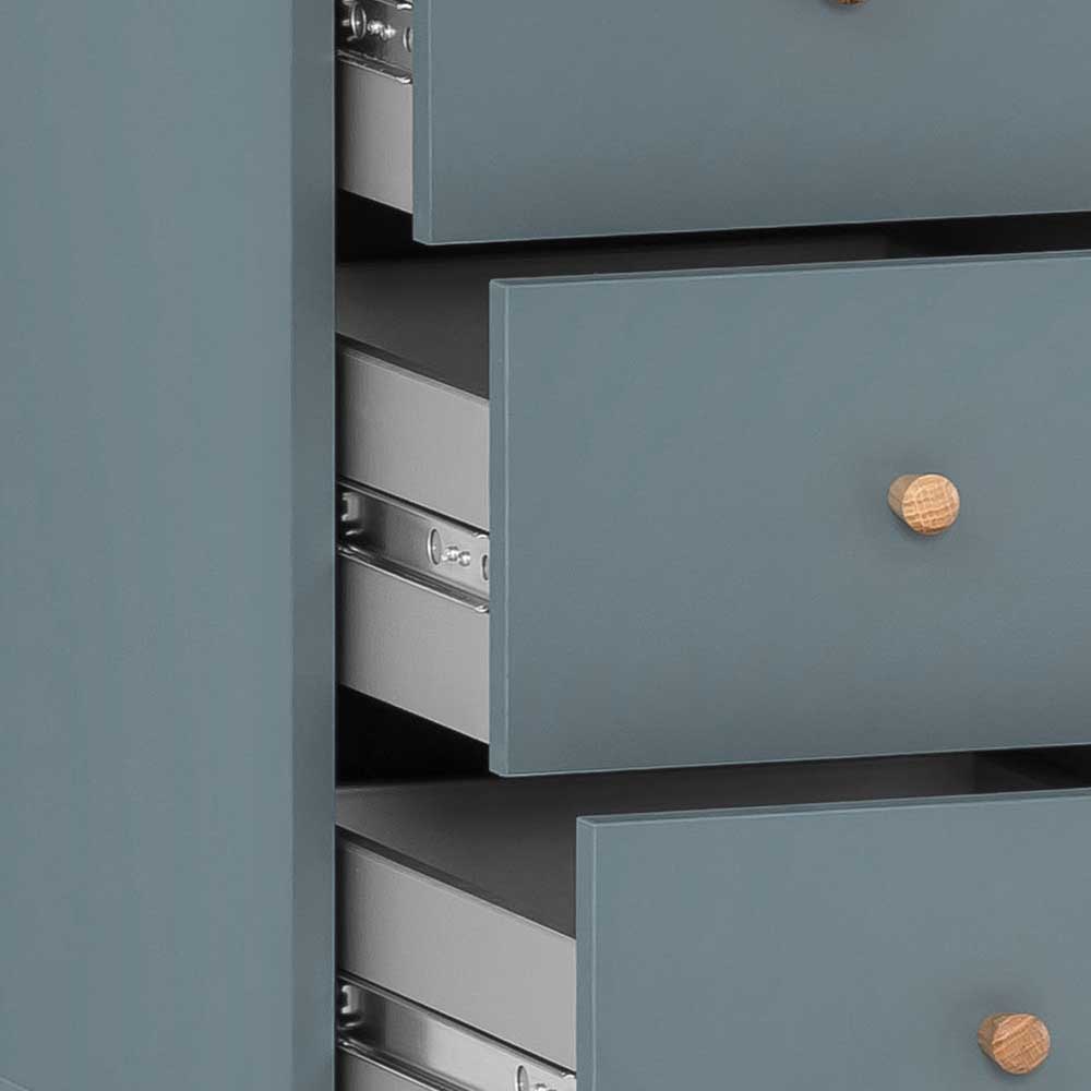 Schreibtisch Rollcontainer in Petrol - Baiamare