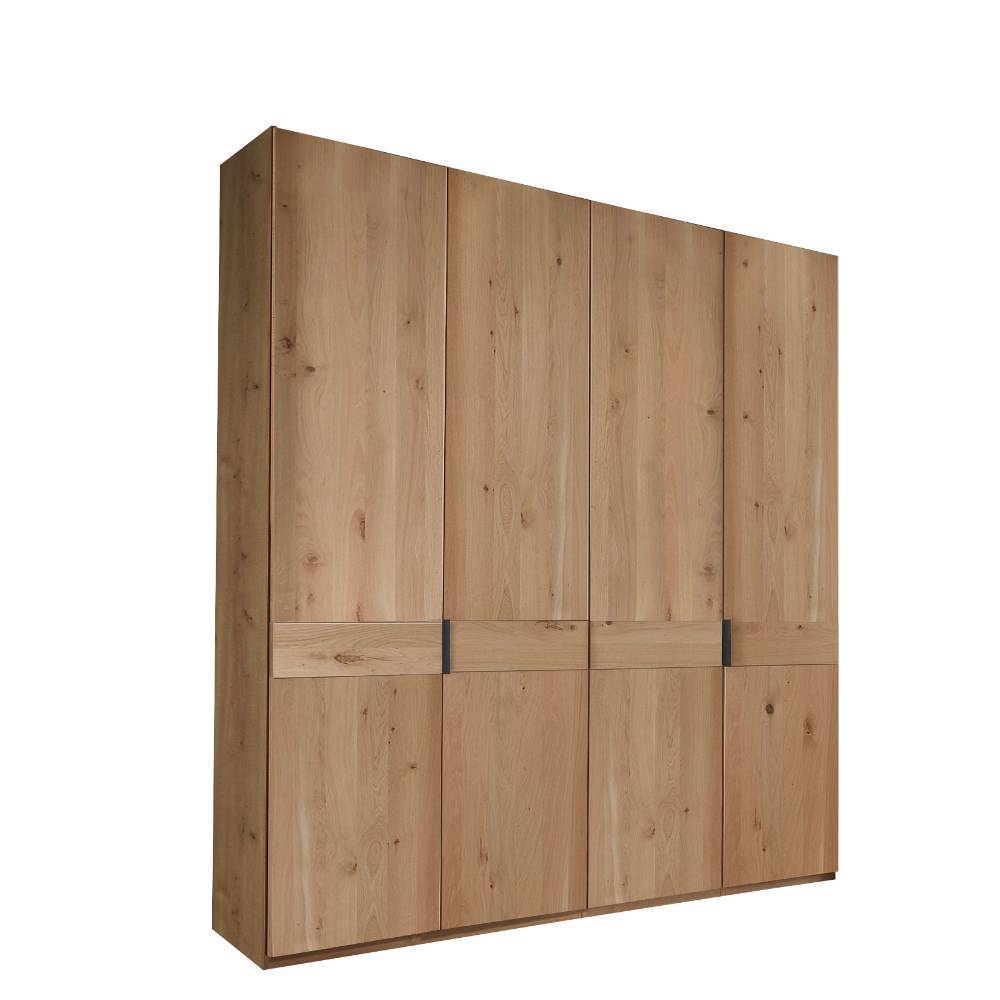 4-türiger Kleiderschrank in Eiche Bianco - Yanicas