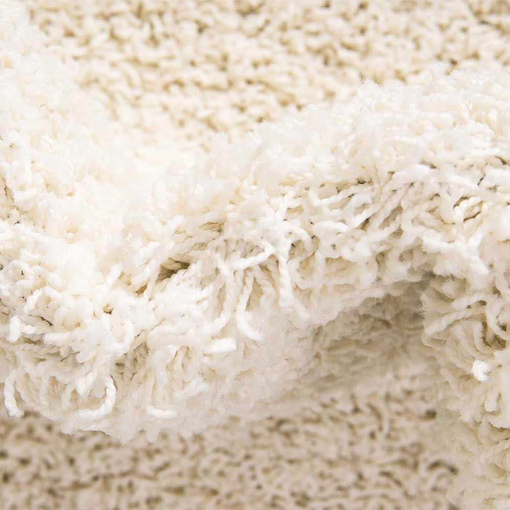 Teppich in Cremeweiß Hochflor - Ranica